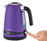 TODO 1.7L Stainless Steel Cordless Kettle Keep Warm Electric Led Water Jug - Purple