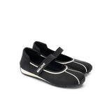 Sport Ballet Mary Jane Flats - Black