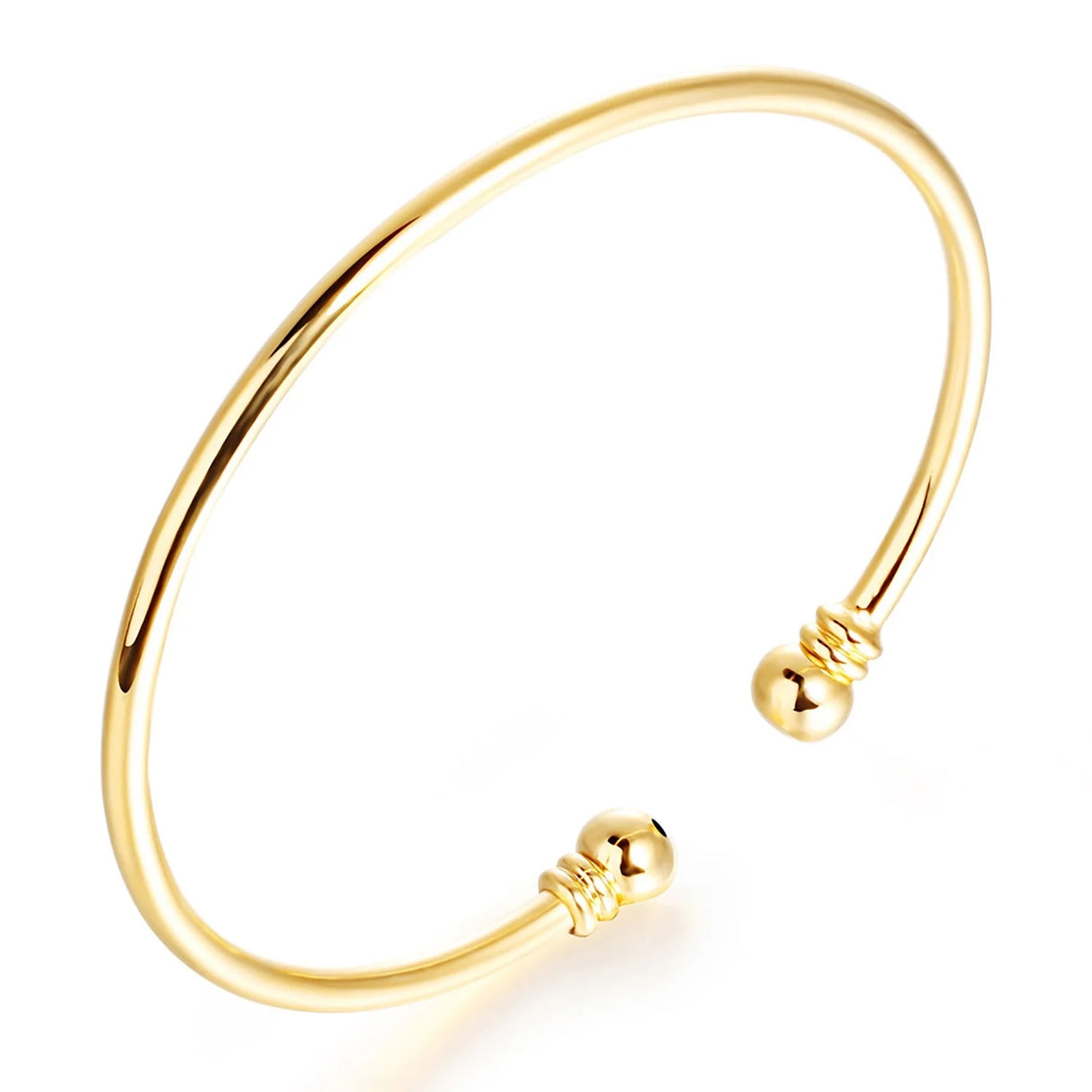 Liv Oliver 18K Gold Polished Bangle