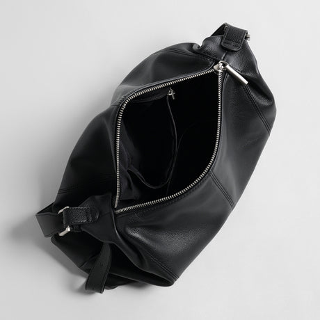 Slouchy Leather Hobo Bag – Pebbled Crescent Shoulder & Underarm Bag