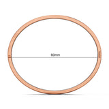Bullion Gold Carmello Stainless Steel Bangle in Rose Gold