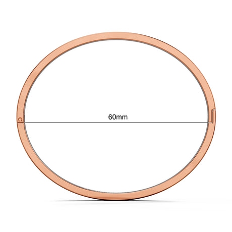Bullion Gold Carmello Stainless Steel Bangle in Rose Gold