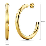 Bullion Gold Erica Gold Hoop Earrings