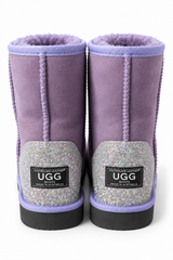 Australian Leather Ugg Classic Short Glitter Heel - Lilac - AU7