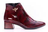 Bosccolo Womens Ankle Boots - Red