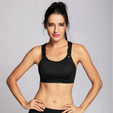 High Impact Lightly Padded Wireless Active Bra - Black