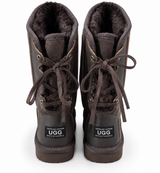 Australian Leather Ugg Classic Long Corset - Chocolate - AU4