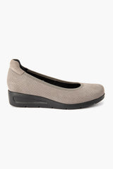 Silver Lining Gina Punched Taupe Nubuck