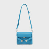 TOGO Leather Flap Crossbody Bag - Blue