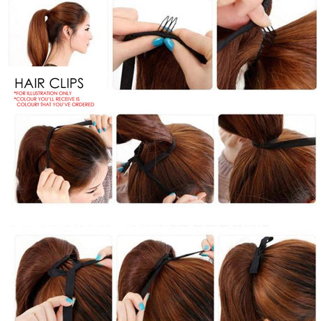 Light Blonde 22" Hair Extension Synthetic Hair Ponytail Curly Wavy Ribbon