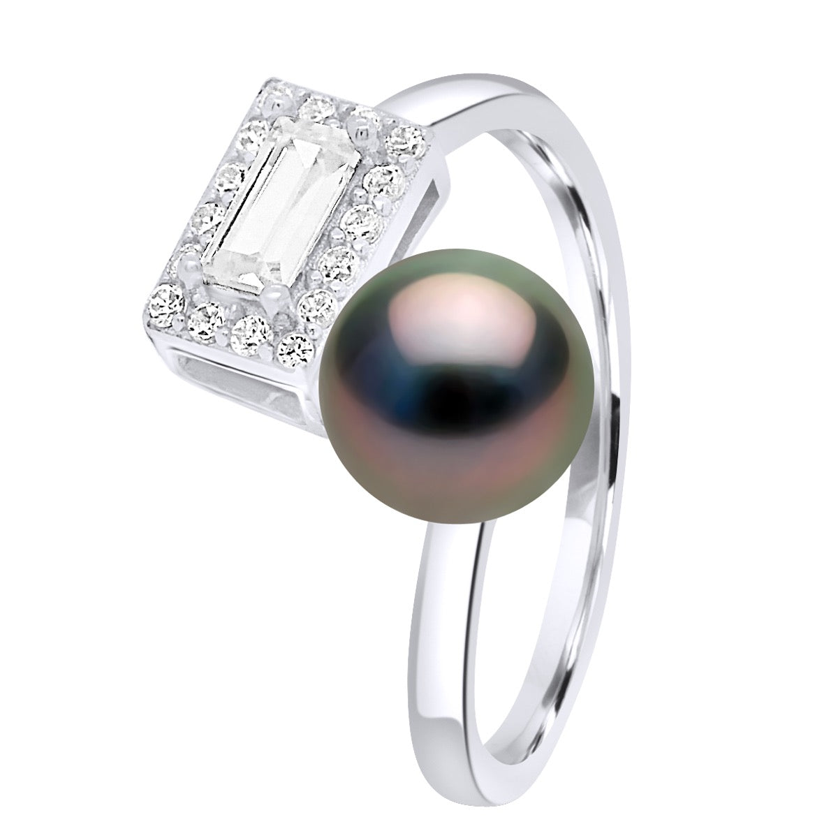 Ring Adjustable Cubic Zirconia - Longueur 18 cm