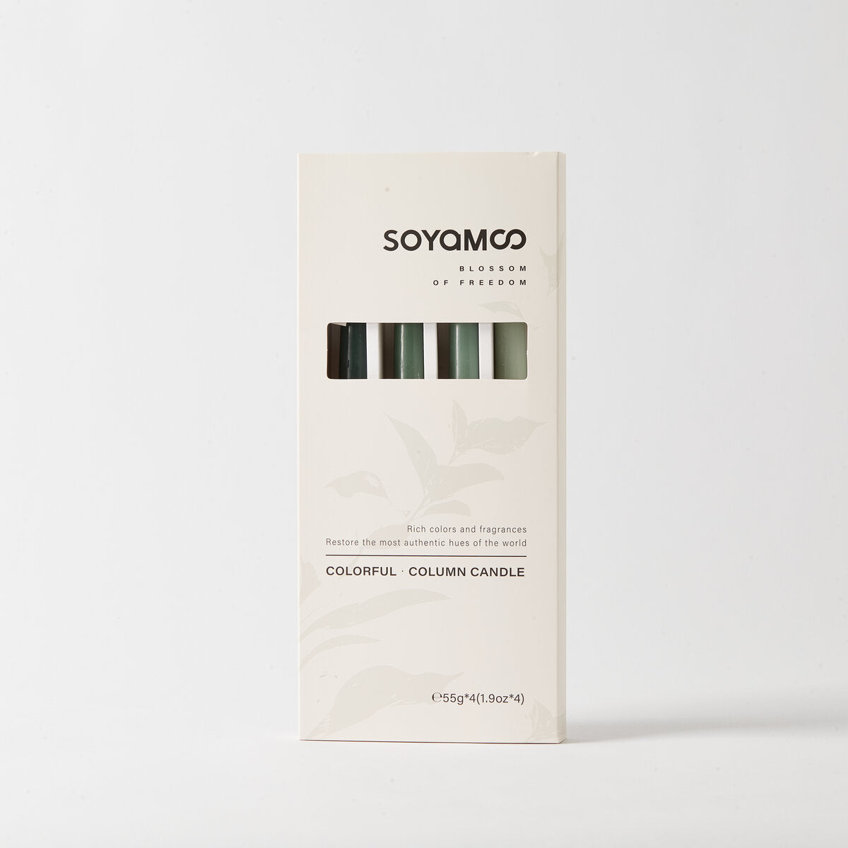Ebony Bergamot Ombre Taper Candles