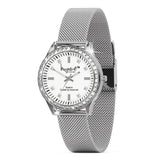 Tabby Boxed Lux White Gold Watch & Feline Necklace Set