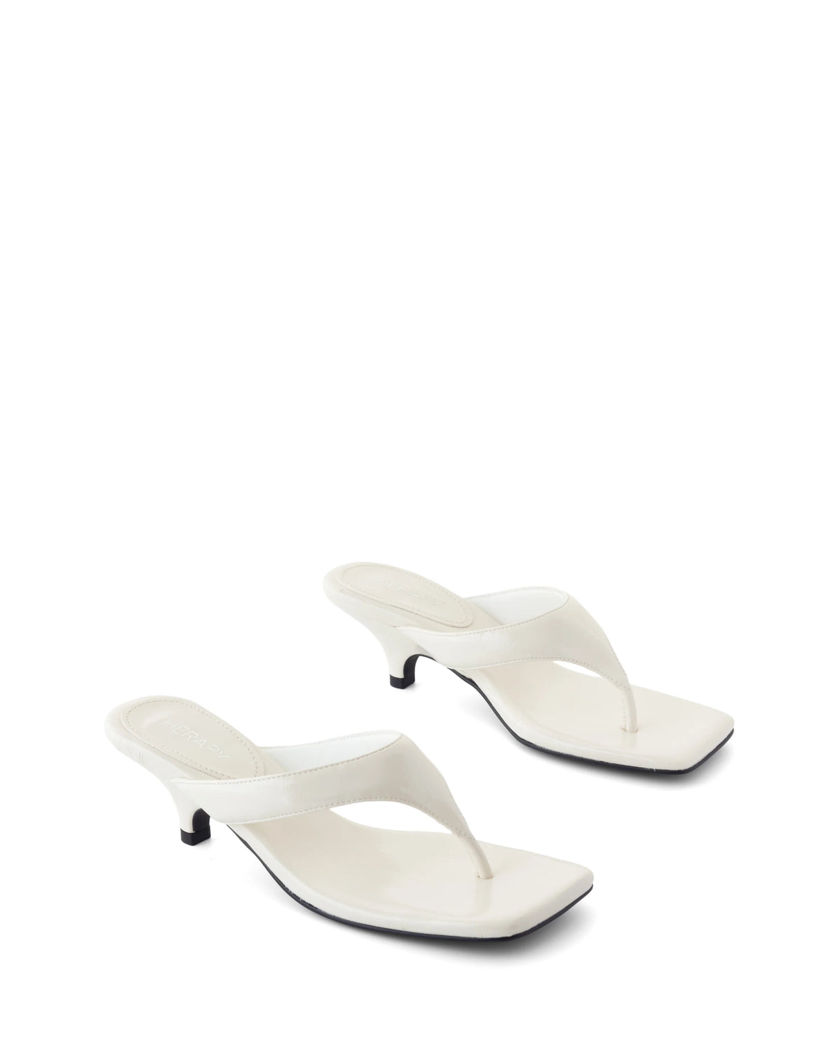 Therapy North Off White Crinkled Patent