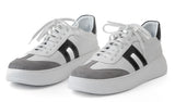Bosccolo Womens Sneakers - White/Black/Grey