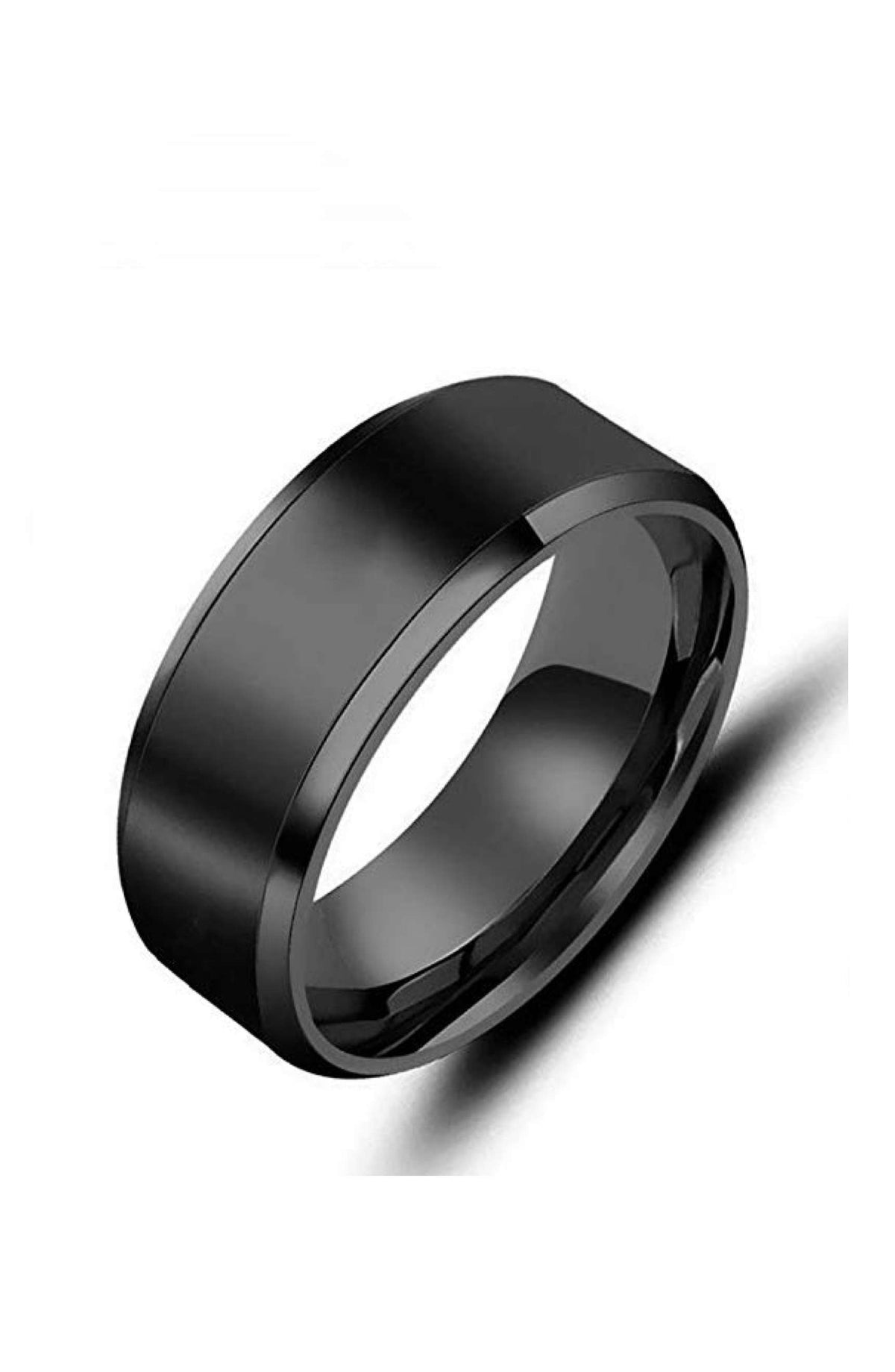 Stephen Oliver Black Plated Band Ring