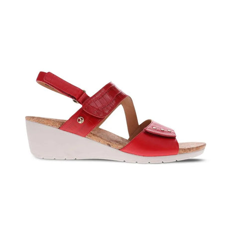 Revere Grenada Wedge - Red French/Croc