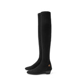 Stretch Over the Knee Boots - Black