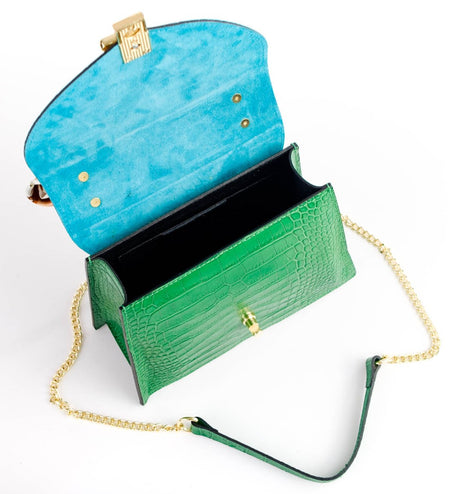 Bosccolo Handbag - Green Croco