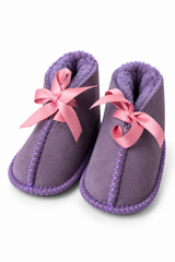 Australian Leather Ugg Infant Ribbon - Lilac Dark Pink - Medium