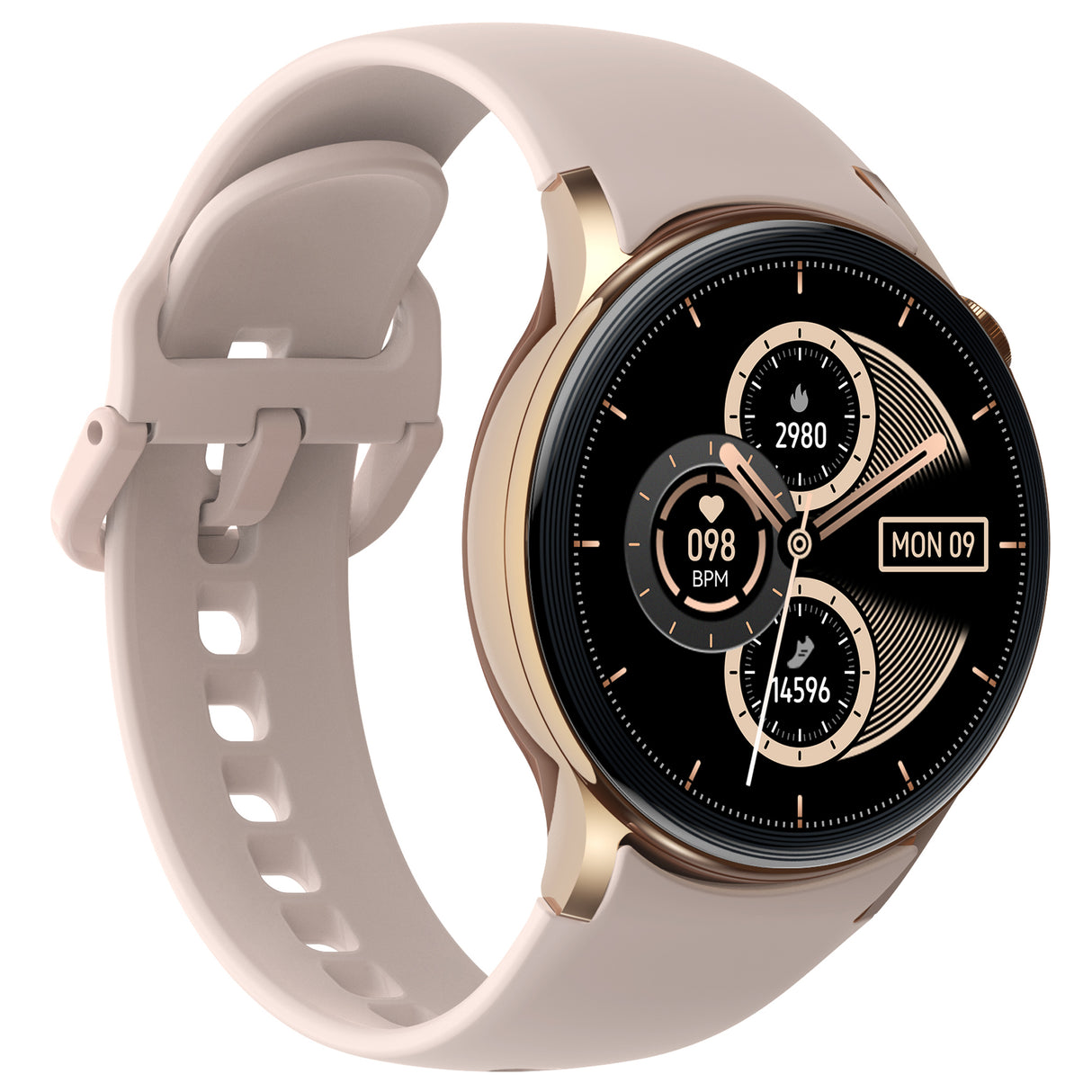 Bluetooth Smart Watch 1.43" Touch Screen Call Heart Rate Blood Pressure BT 5.3 �� Pink