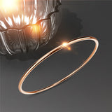 Bullion Gold Solid Golf Bangle 2mm Rose Gold Layered