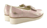 Bosccolo Womens Pumps With Bow - Metalic Pink