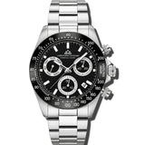 Christophe Duchamp Grand Mont Ceramic - Black Dial & 316L Stainless Steel Strap