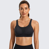 Gentle Comfort High Impact Padded Sports Bra - Black
