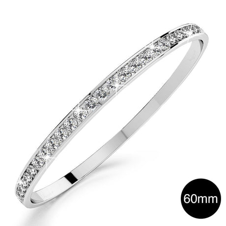 Krystal Couture 360 Classic Bangle Embellished with SWAROVSKI Crystals