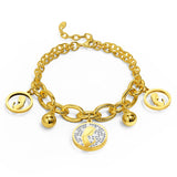 Bullion Gold Vesta Charm Bracelet