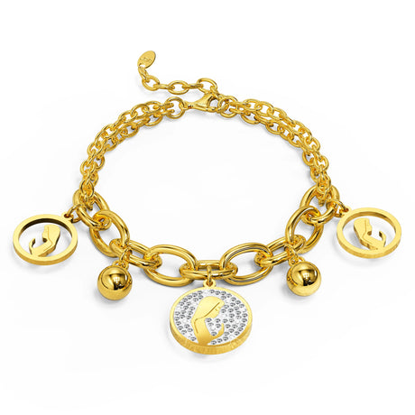 Bullion Gold Vesta Charm Bracelet