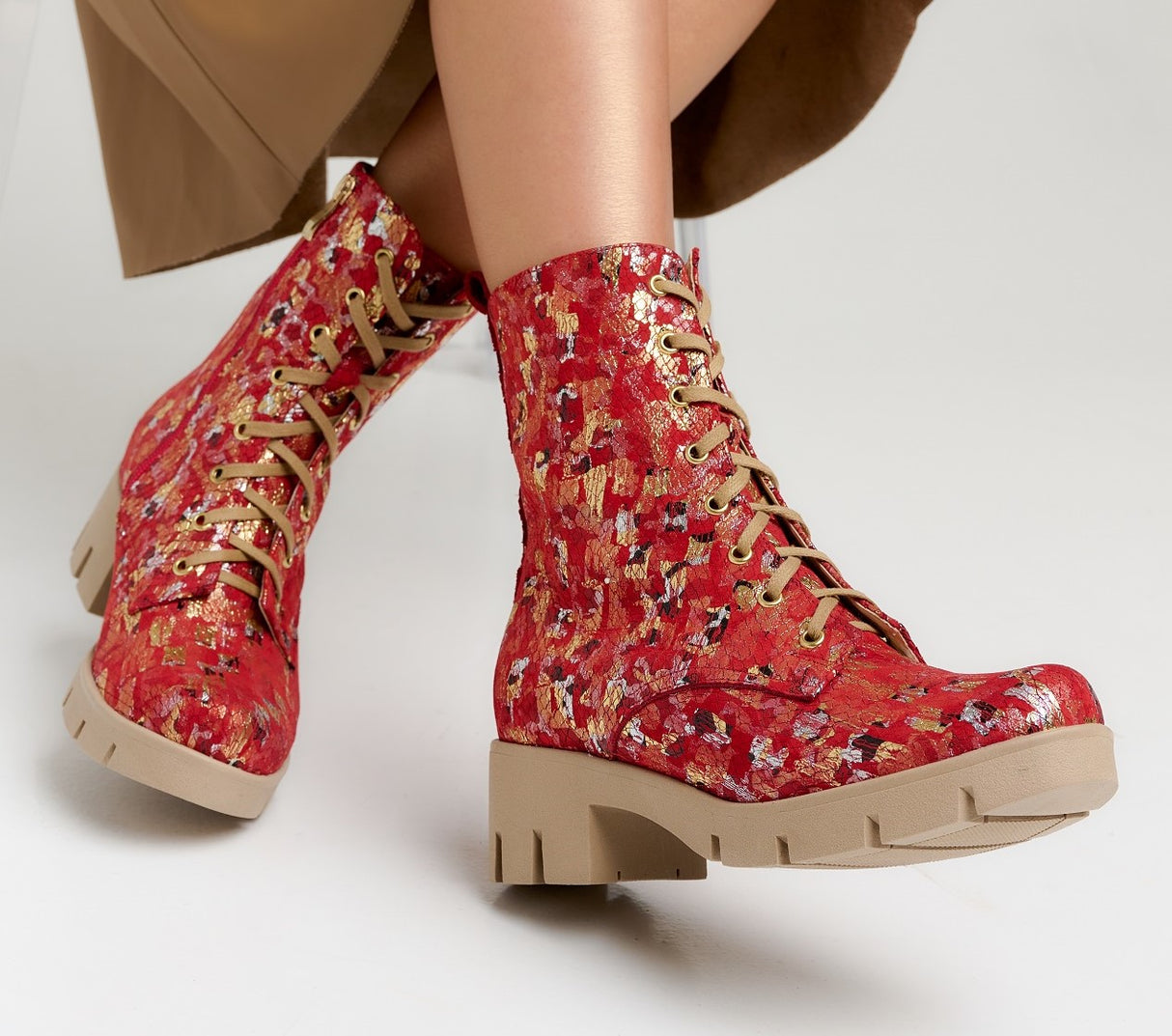 Bosccolo Womens Boots - Red