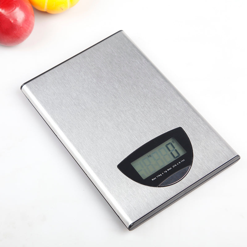 TODO 5Kg Stainless Steel Kitchen Scale Lcd Display 1G Graduation 5000G - Silver