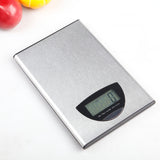 TODO 5Kg Stainless Steel Kitchen Scale Lcd Display 1G Graduation 5000G - Silver