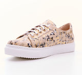 Bosccolo Womens Sneakers - Beige/Gold