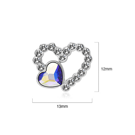 Krystal Couture Fancy Heart Earrings Embellished with SWAROVSKI Crystals