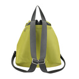 BAMEI Water-Resistant Ballistic Nylon Drawstring Backpack with Dual Front Pockets - Avocado