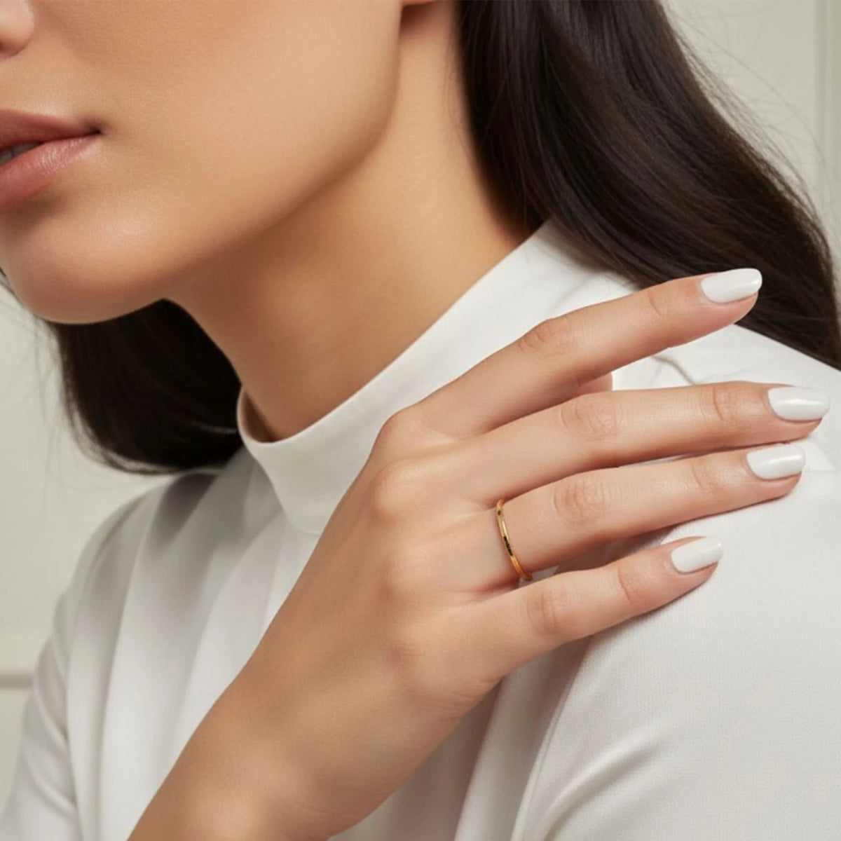 Bullion Gold Gold Simplicity Slim Ring