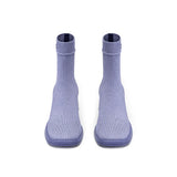 Stretch Knit Sock Boots - Lavender