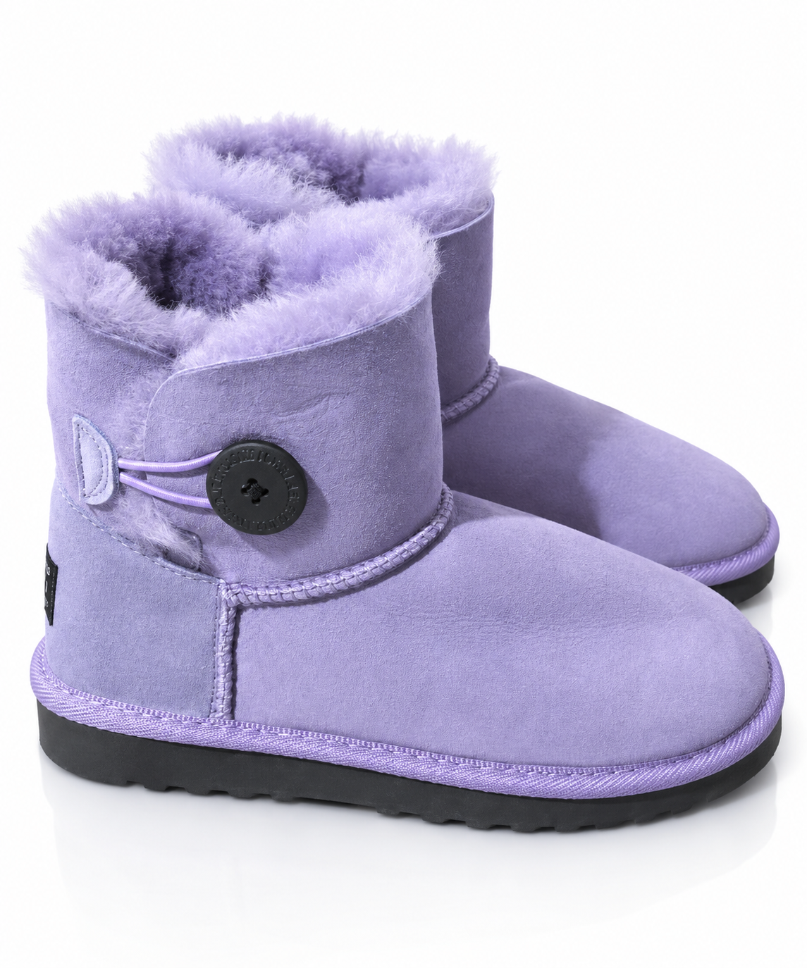 Australian Leather Ugg 1Button Short Sheepskin - Purple - AU5