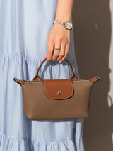 Classic Waterproof Pouch Top Handle Bag - Taupe