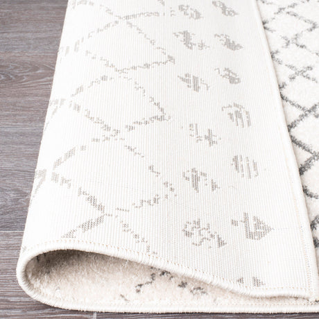 Oasis 454 White Runner Rug