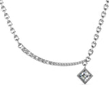 Krystal Couture Sparkling Pendant Necklace in White Gold Embellished with Swarovski Crystals
