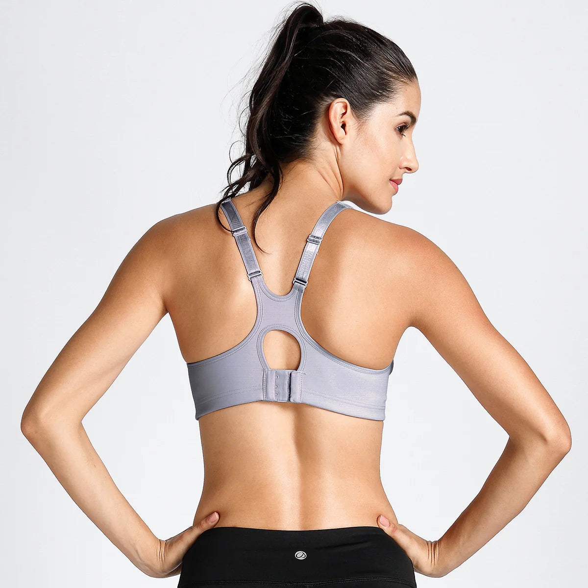 No Bounce High Support Workout Bra - Grey