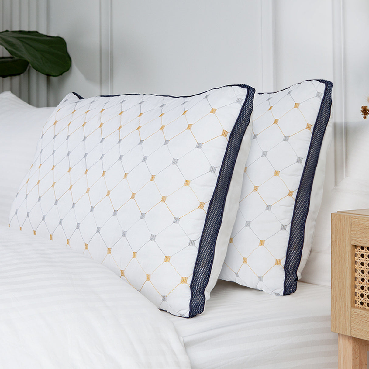 Royal Comfort Luxury Chiro Comfort Air Mesh Pillow - 2 Pack