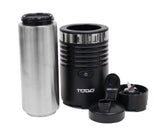 TODO 300W Smoothie Maker Drink Blender 600Ml Double Wall Stainless Steel Jar - Black