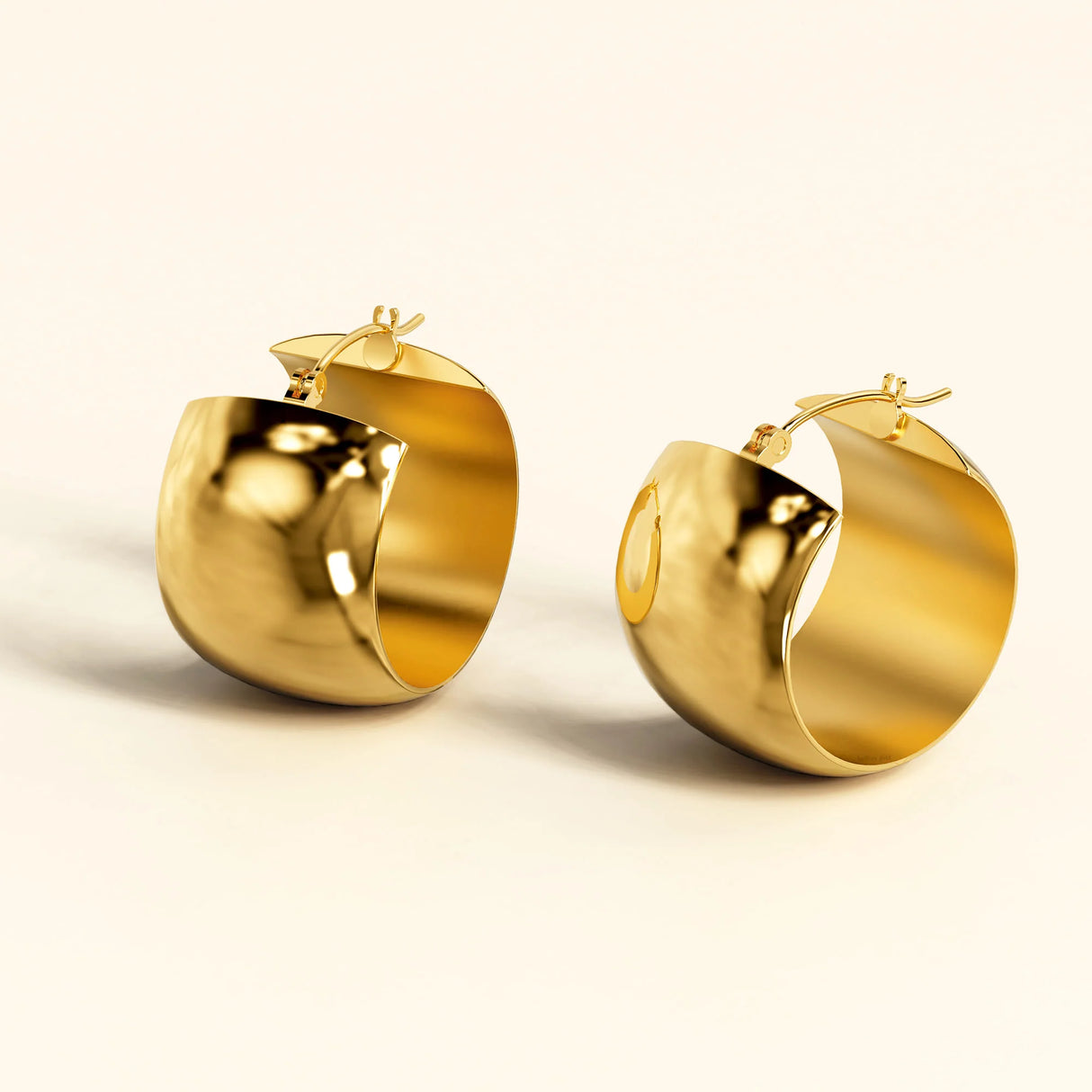 Bullion Gold Hannah Gold Titanium Hoop Earrings