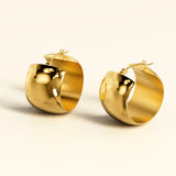 Bullion Gold Hannah Gold Titanium Hoop Earrings