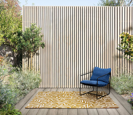 Harlequin Melodic Ochre - Gold 443606 Outdoor Rug